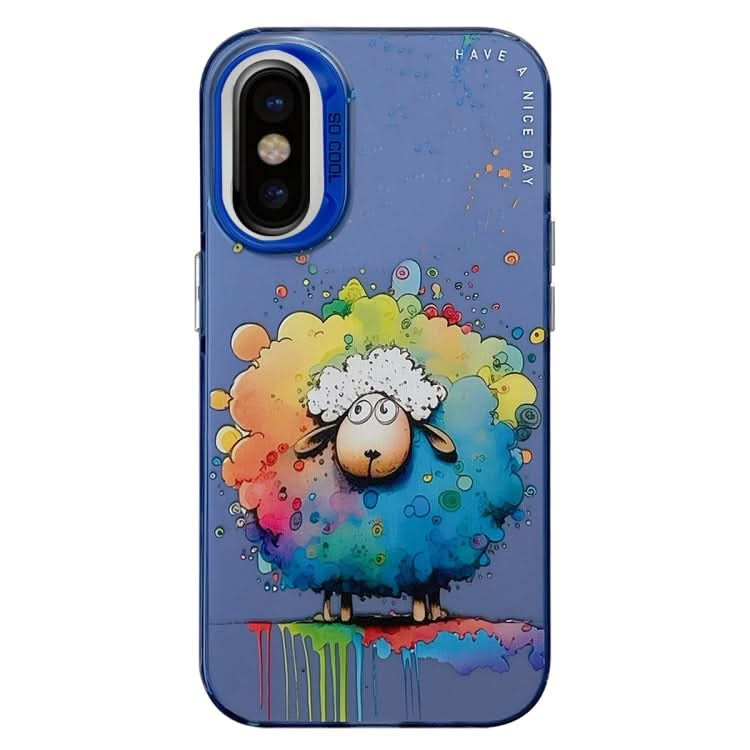 Animal Pattern Oil Painting Series PC + TPU Phone Case, Series 16