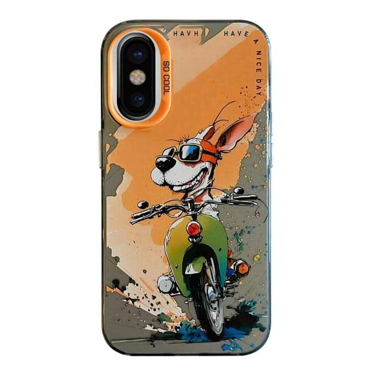 Animal Pattern Oil Painting Series PC + TPU Phone Case, Series 16