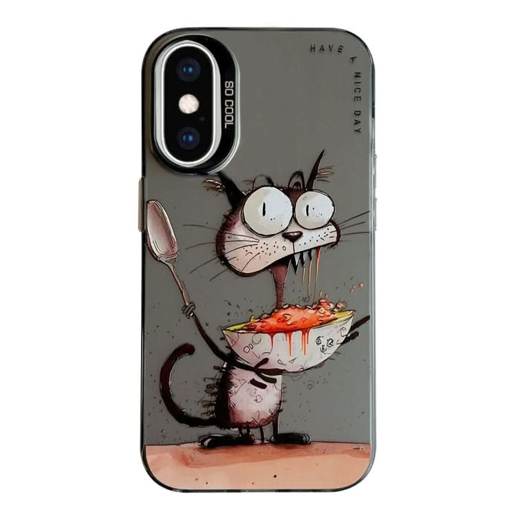 Animal Pattern Oil Painting Series PC + TPU Phone Case, Series 4