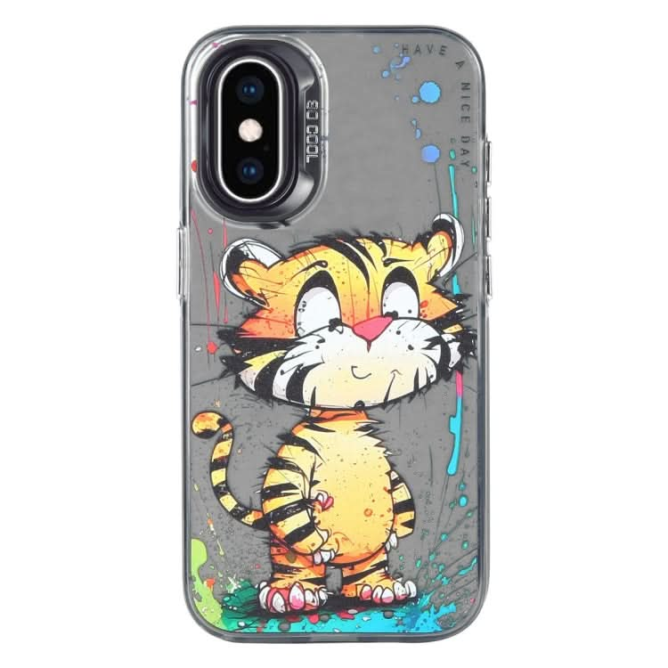 Animal Pattern Oil Painting Series PC + TPU Phone Case, Series 4