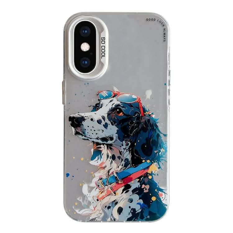 Animal Pattern Oil Painting Series PC + TPU Phone Case, Series 4