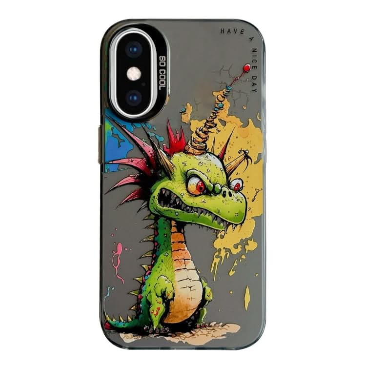 Animal Pattern Oil Painting Series PC + TPU Phone Case, Series 4