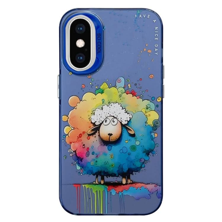 Animal Pattern Oil Painting Series PC + TPU Phone Case, Series 4