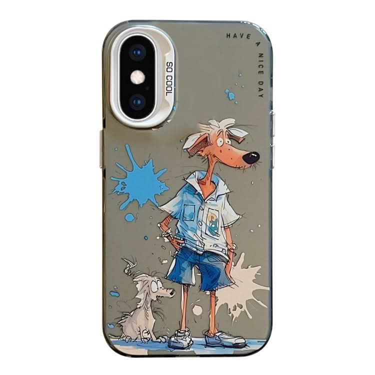 Animal Pattern Oil Painting Series PC + TPU Phone Case, Series 4