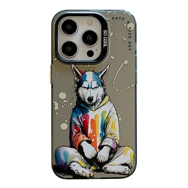 Animal Pattern Oil Painting Series PC + TPU Phone Case, Series 22