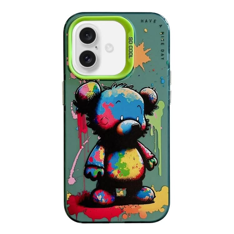 Animal Pattern Oil Painting Series PC + TPU Phone Case, Series 6