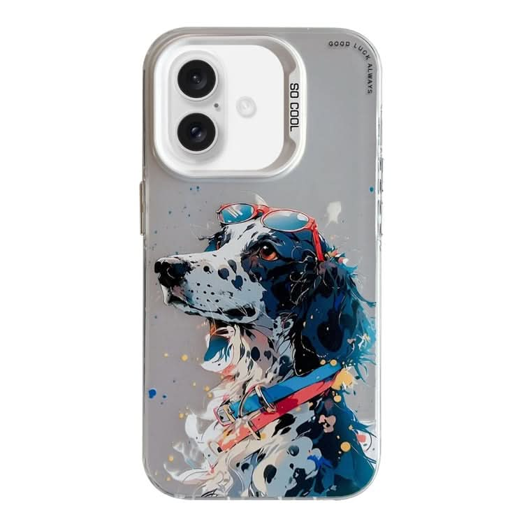 Animal Pattern Oil Painting Series PC + TPU Phone Case, Series 6