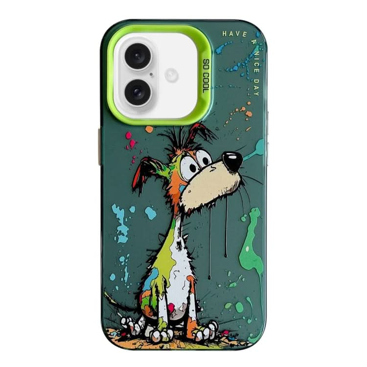 Animal Pattern Oil Painting Series PC + TPU Phone Case, Series 6