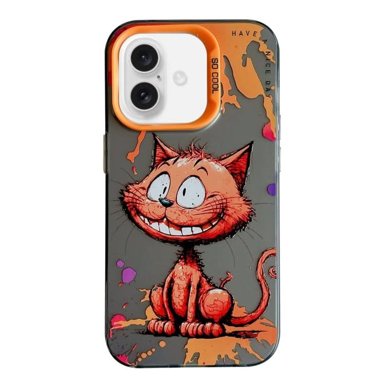 Animal Pattern Oil Painting Series PC + TPU Phone Case, Series 6