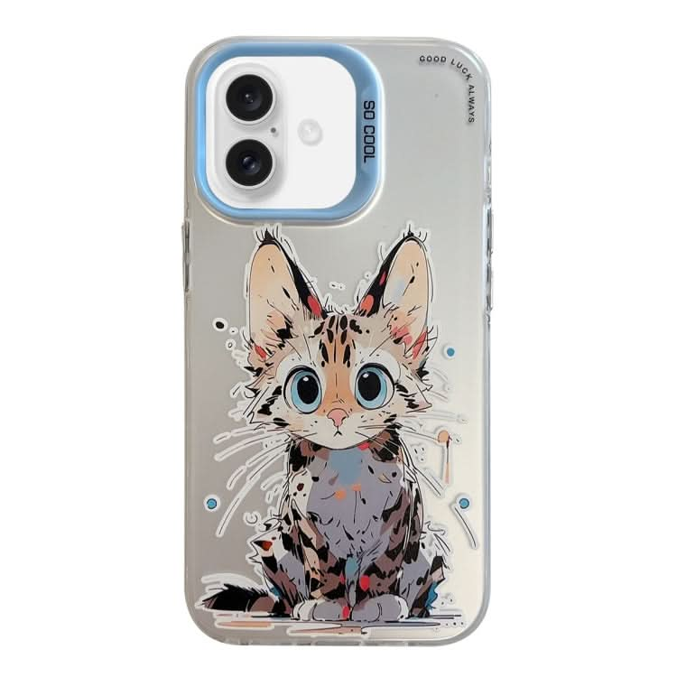 Animal Pattern Oil Painting Series PC + TPU Phone Case, Series 6