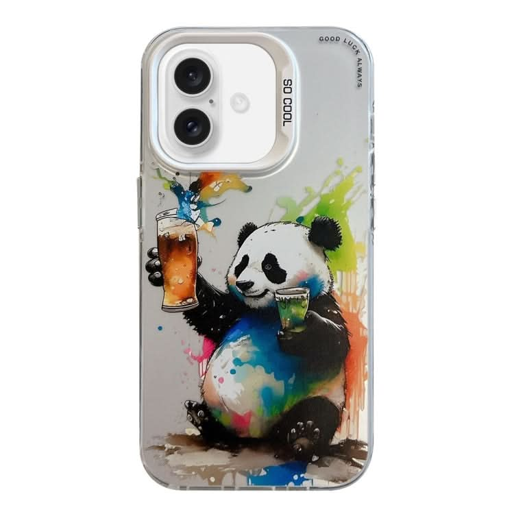 Animal Pattern Oil Painting Series PC + TPU Phone Case, Series 6