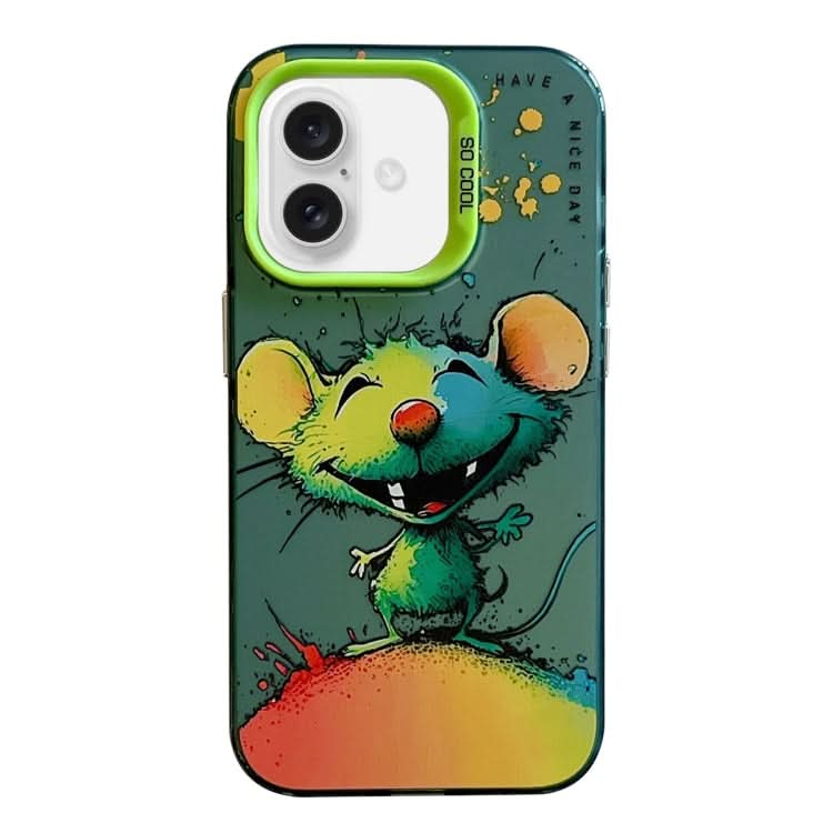 Animal Pattern Oil Painting Series PC + TPU Phone Case, Series 6