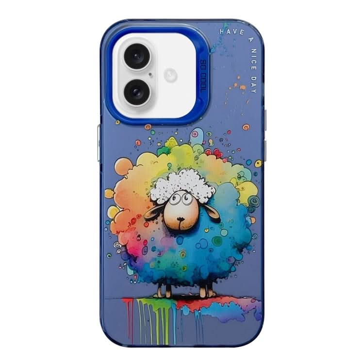 Animal Pattern Oil Painting Series PC + TPU Phone Case, Series 6