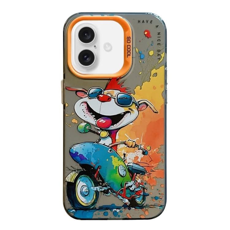 Animal Pattern Oil Painting Series PC + TPU Phone Case, Series 6