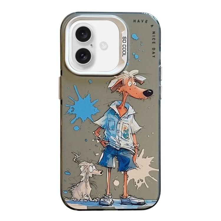 Animal Pattern Oil Painting Series PC + TPU Phone Case, Series 6