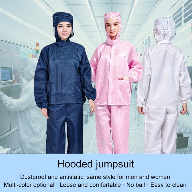 Striped Anti-static Split Hood Dust-proof Work Suit, Series 2