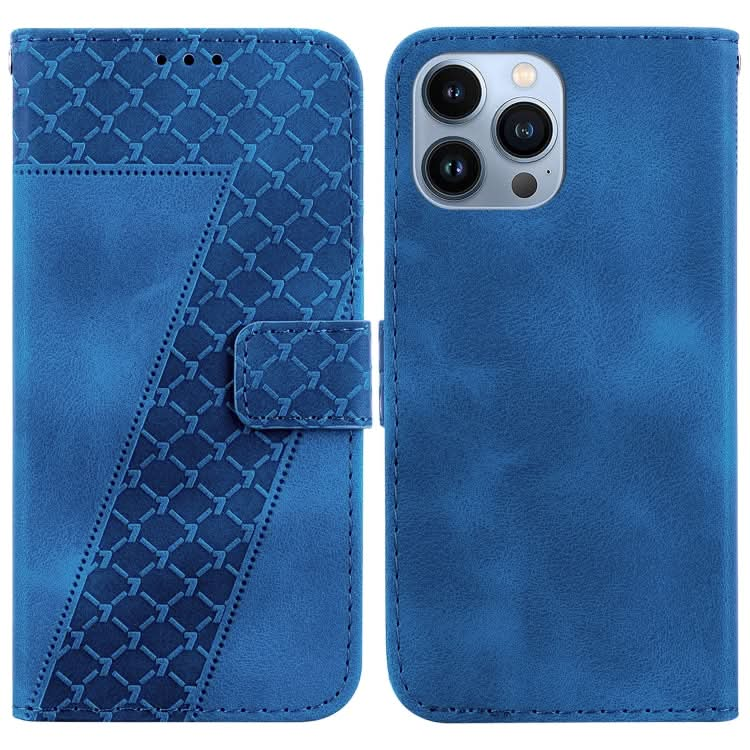 Seven-shaped Embossed Leather Phone Case, Series 2