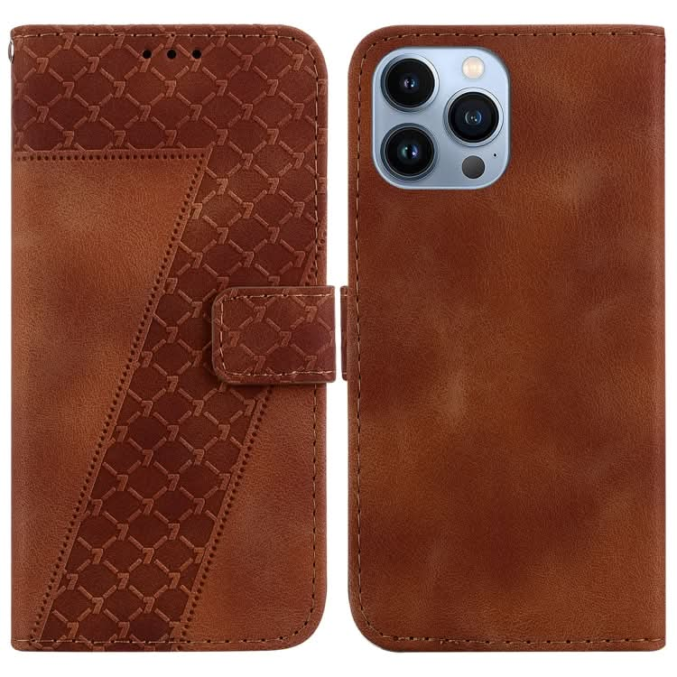 Seven-shaped Embossed Leather Phone Case, Series 5