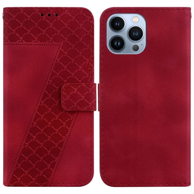 Seven-shaped Embossed Leather Phone Case, Series 5