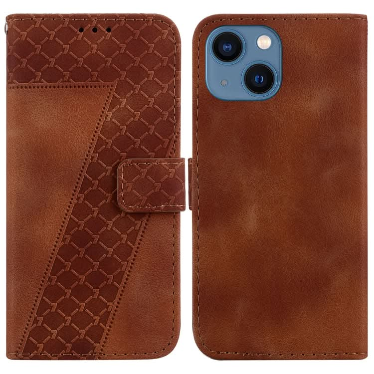 Seven-shaped Embossed Leather Phone Case, Series 5