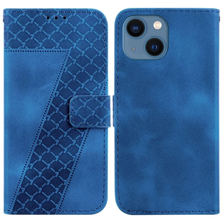 Seven-shaped Embossed Leather Phone Case, Series 5