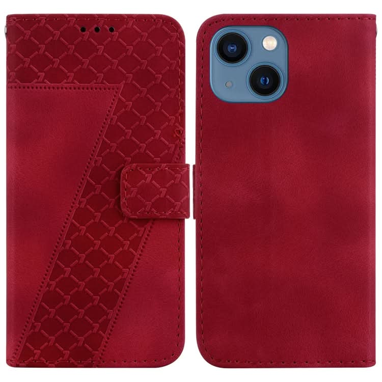 Seven-shaped Embossed Leather Phone Case, Series 5