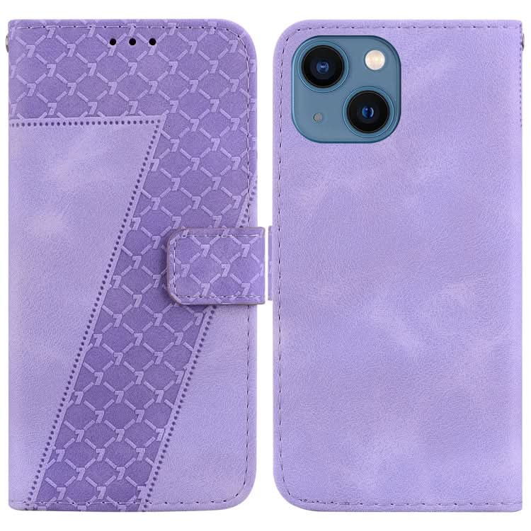 Seven-shaped Embossed Leather Phone Case, Series 4