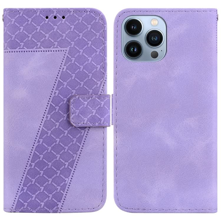 Seven-shaped Embossed Leather Phone Case, Series 4