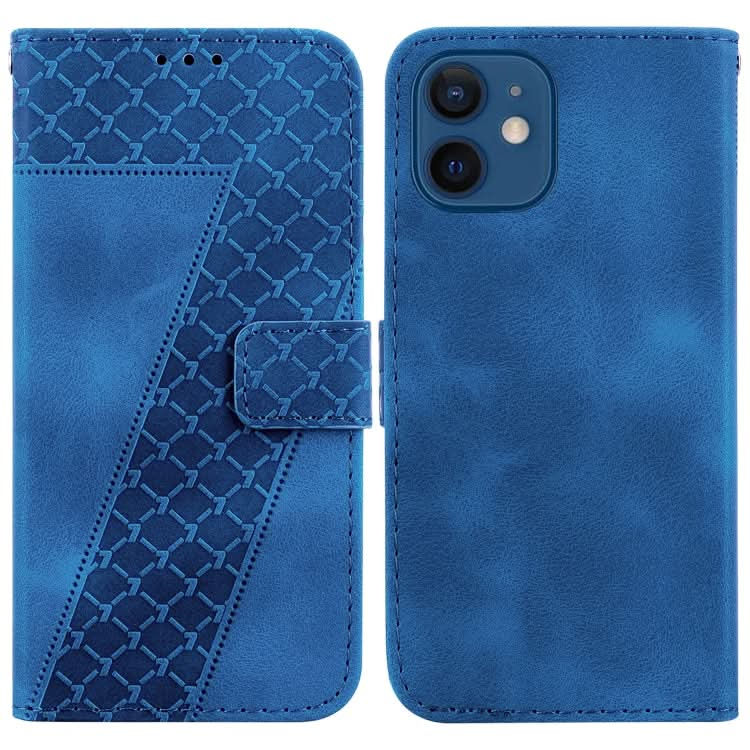 Seven-shaped Embossed Leather Phone Case, Series 3