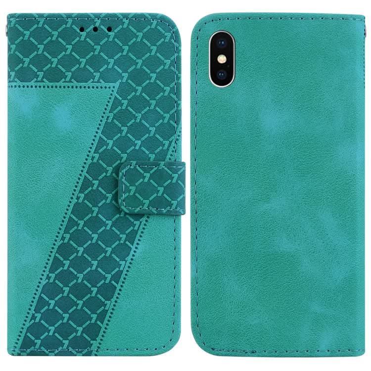 Seven-shaped Embossed Leather Phone Case, Series 2