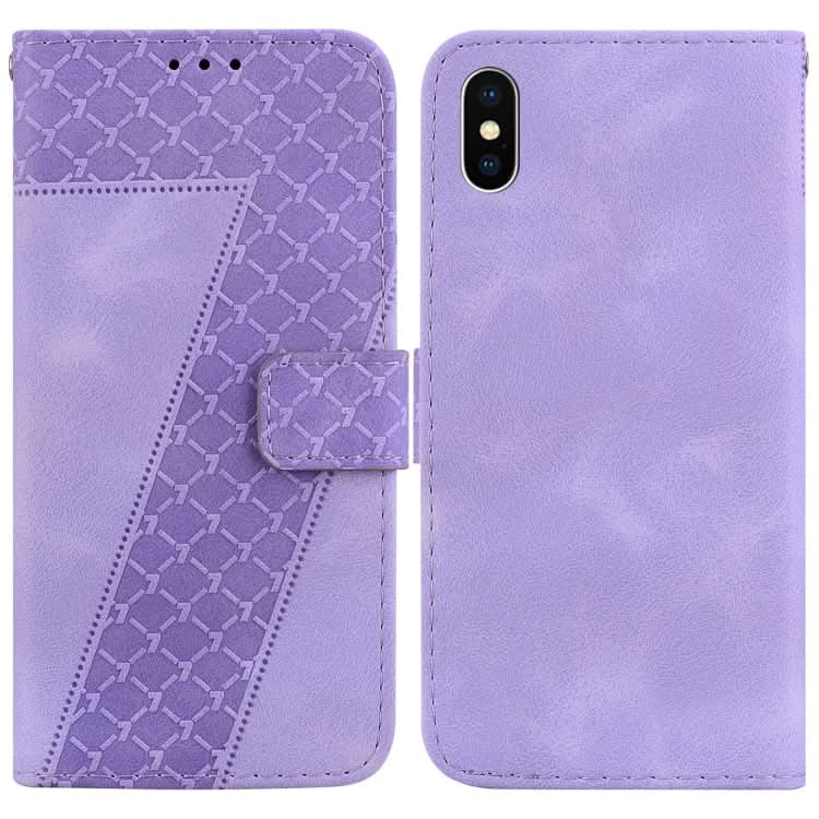 Seven-shaped Embossed Leather Phone Case, Series 2