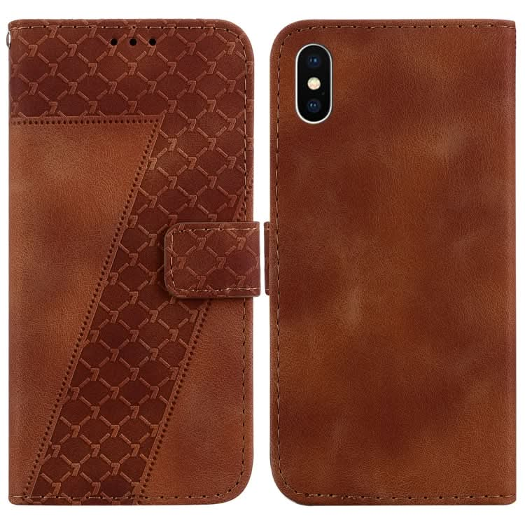 Seven-shaped Embossed Leather Phone Case, Series 2