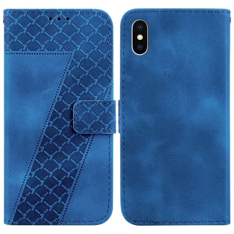 Seven-shaped Embossed Leather Phone Case, Series 2