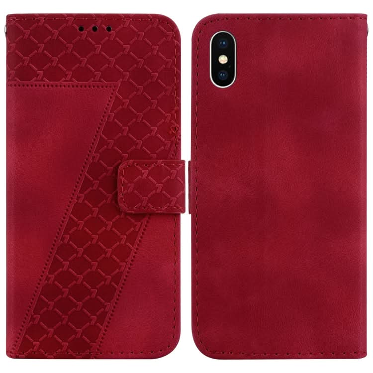 Seven-shaped Embossed Leather Phone Case, Series 2