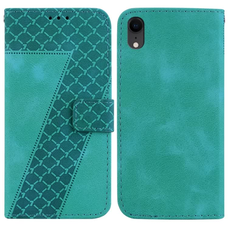 Seven-shaped Embossed Leather Phone Case, Series 1