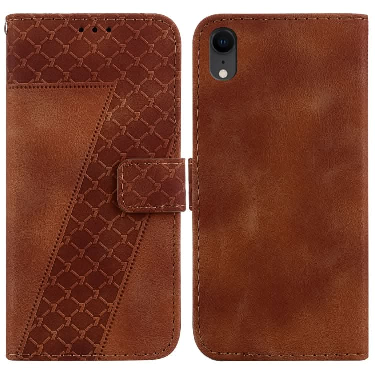 Seven-shaped Embossed Leather Phone Case, Series 1