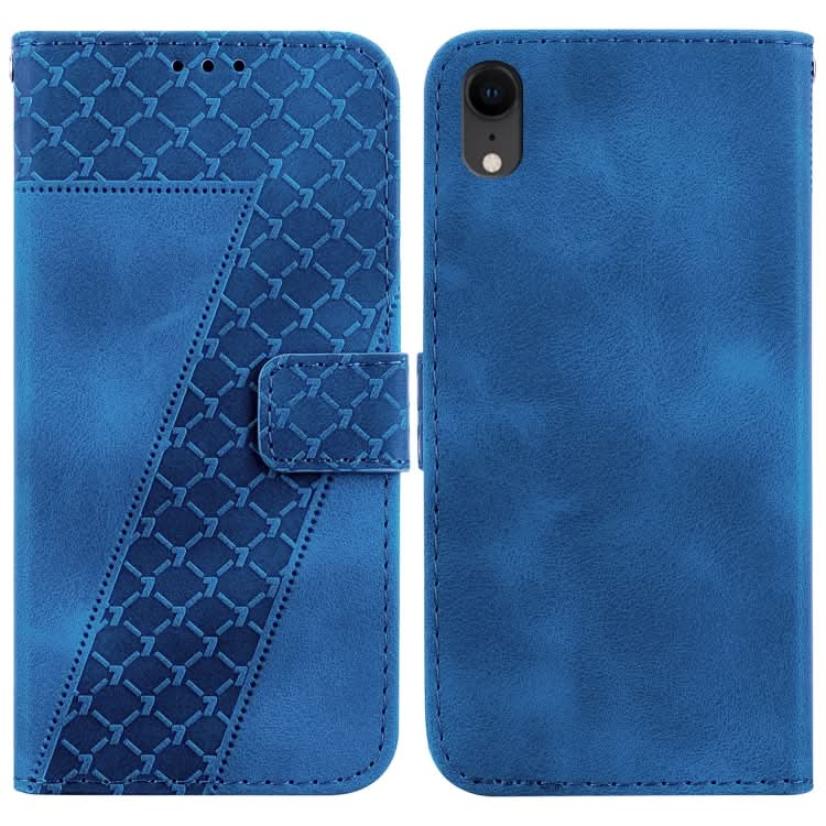 Seven-shaped Embossed Leather Phone Case, Series 1