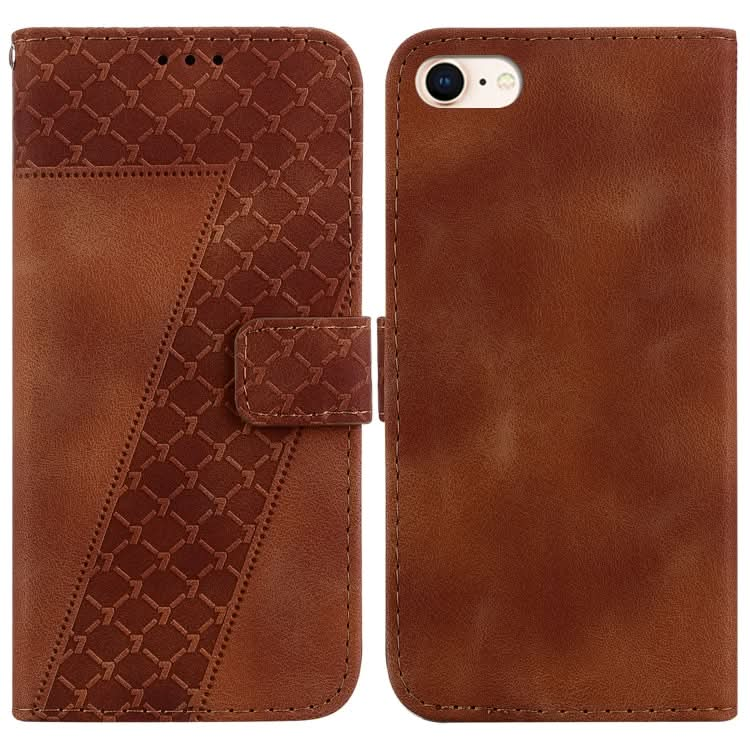 Seven-shaped Embossed Leather Phone Case, Series 1