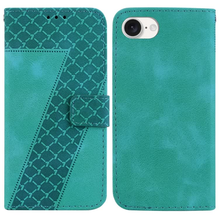 Seven-shaped Embossed Leather Phone Case, Series 4