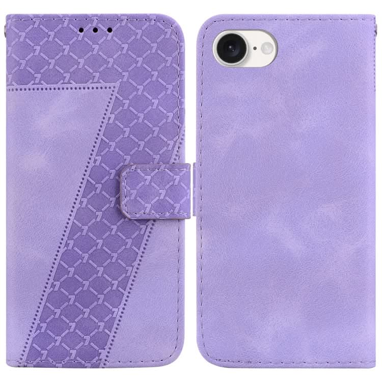 Seven-shaped Embossed Leather Phone Case, Series 4