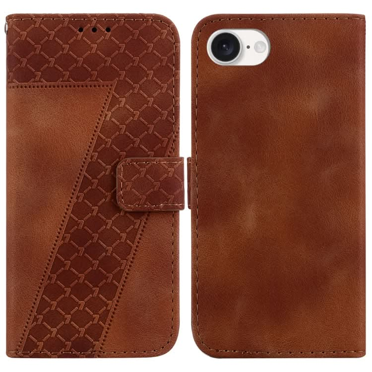 Seven-shaped Embossed Leather Phone Case, Series 4