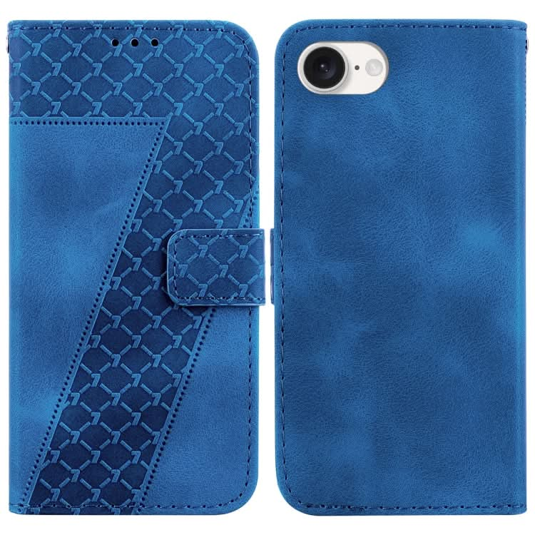 Seven-shaped Embossed Leather Phone Case, Series 4