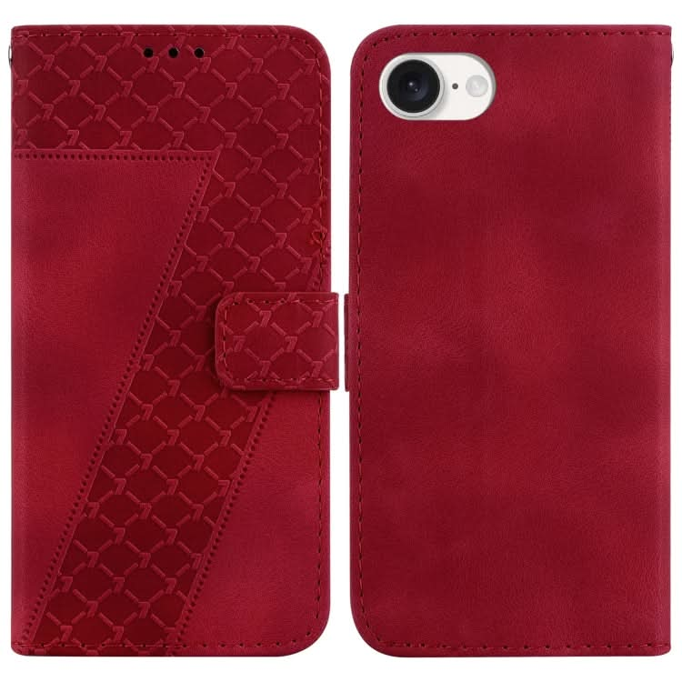 Seven-shaped Embossed Leather Phone Case, Series 4