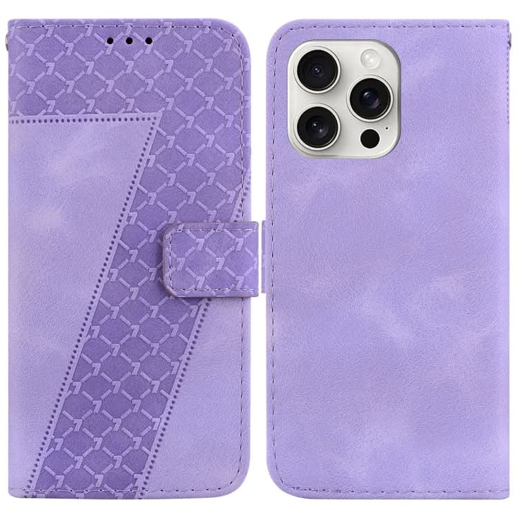 Seven-shaped Embossed Leather Phone Case, Series 3