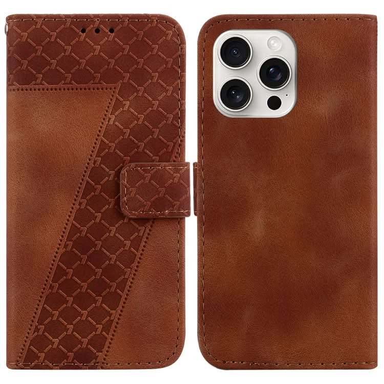 Seven-shaped Embossed Leather Phone Case, Series 3