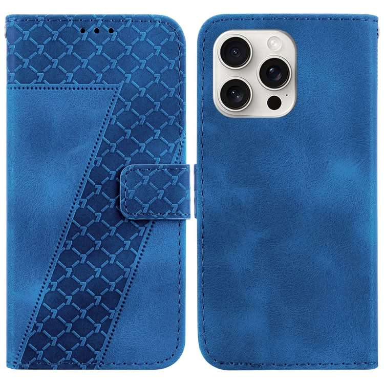 Seven-shaped Embossed Leather Phone Case, Series 3