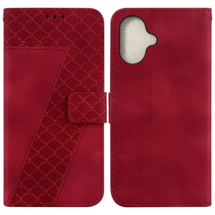 Seven-shaped Embossed Leather Phone Case, Series 1