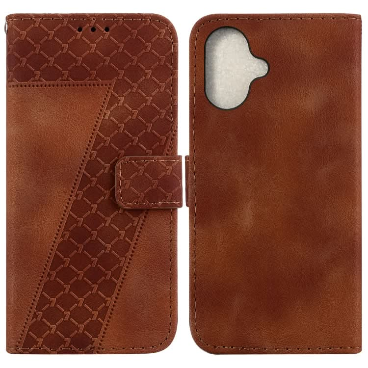 Seven-shaped Embossed Leather Phone Case, Series 4