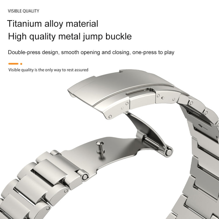 Three Strains Turtle Buckle Titanium Metal Watch Band