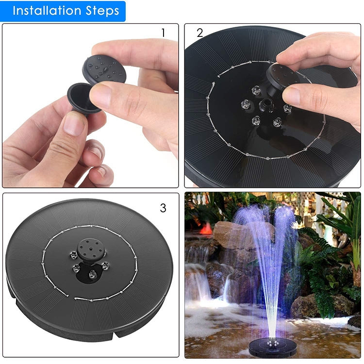 Solar Fountain Pump with LED Light My Store